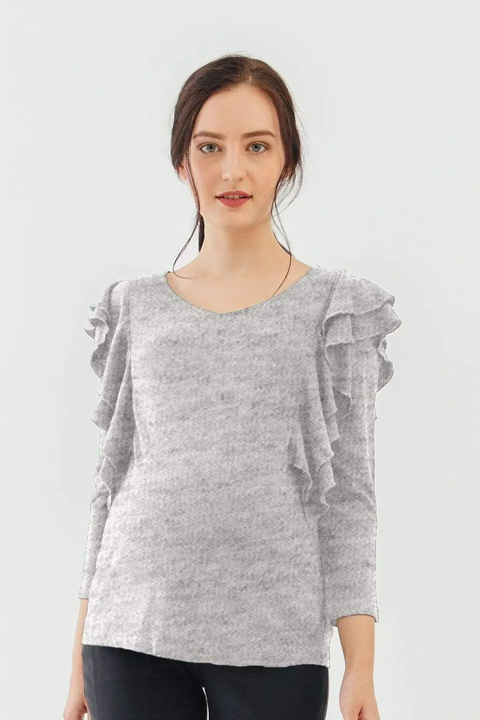 Dania Nursing Top Heather Grey