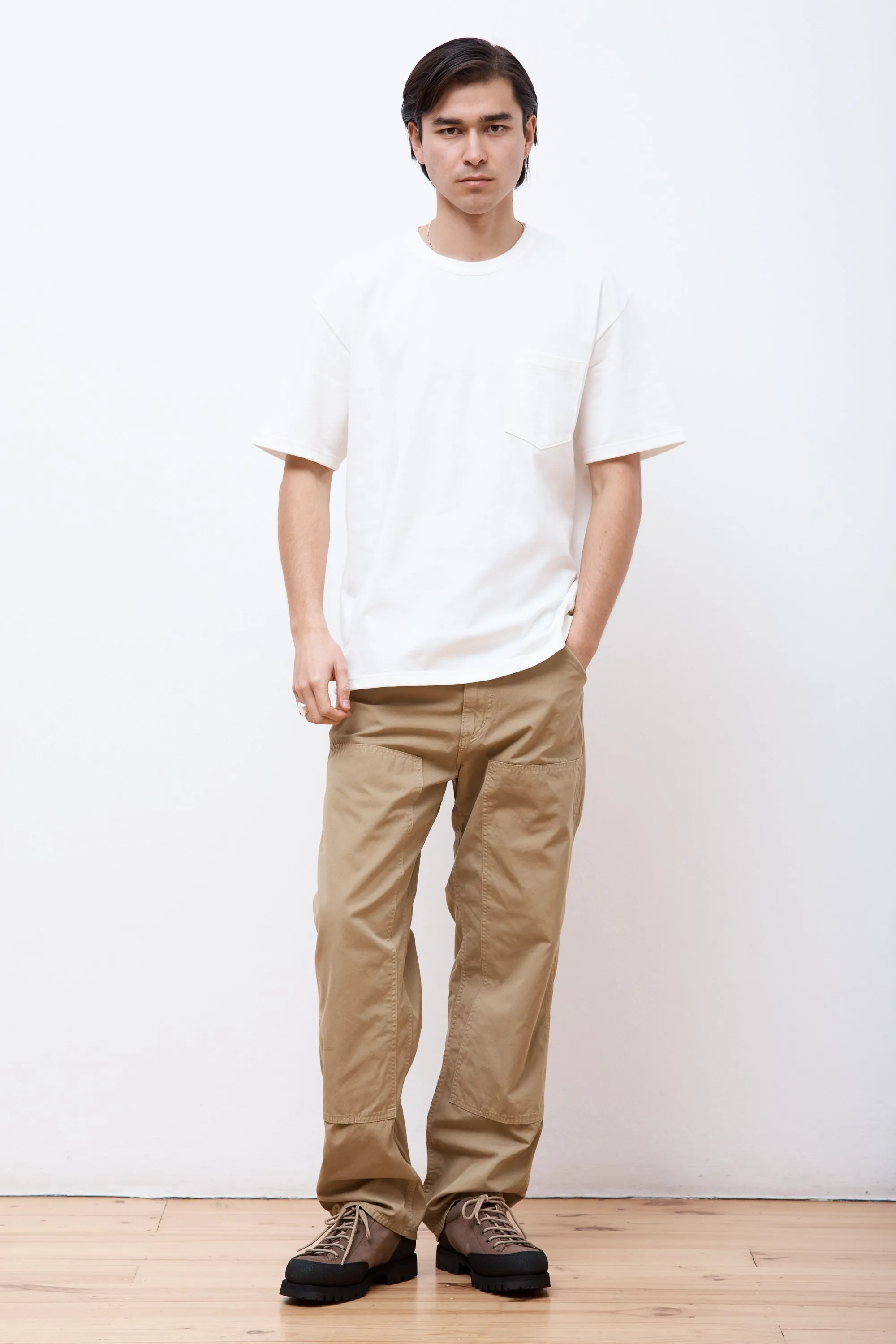 Double Knee Utility Work Pants Khaki