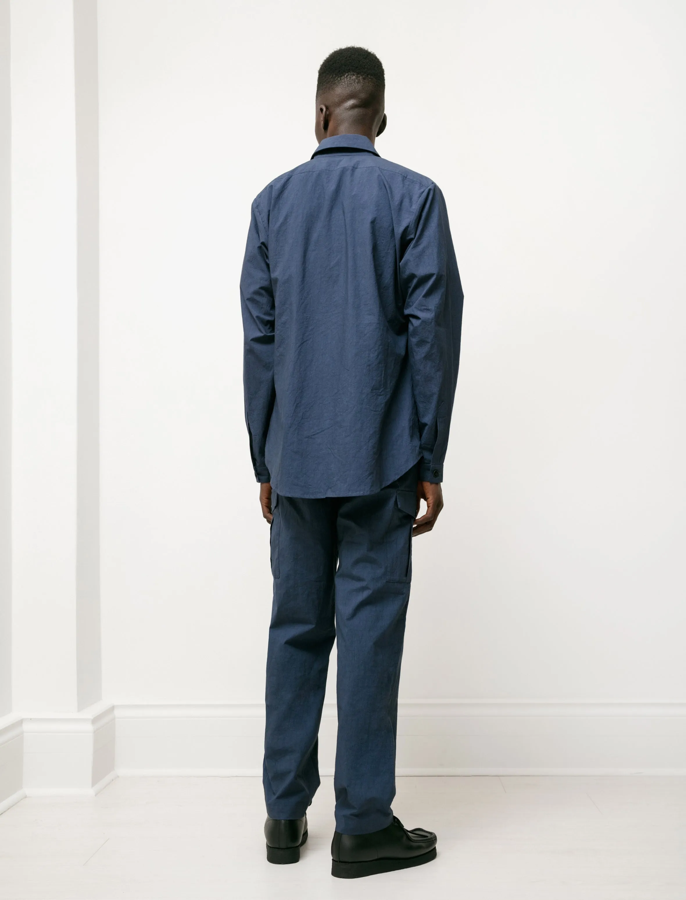 Drawstring Cargo Pant Blue