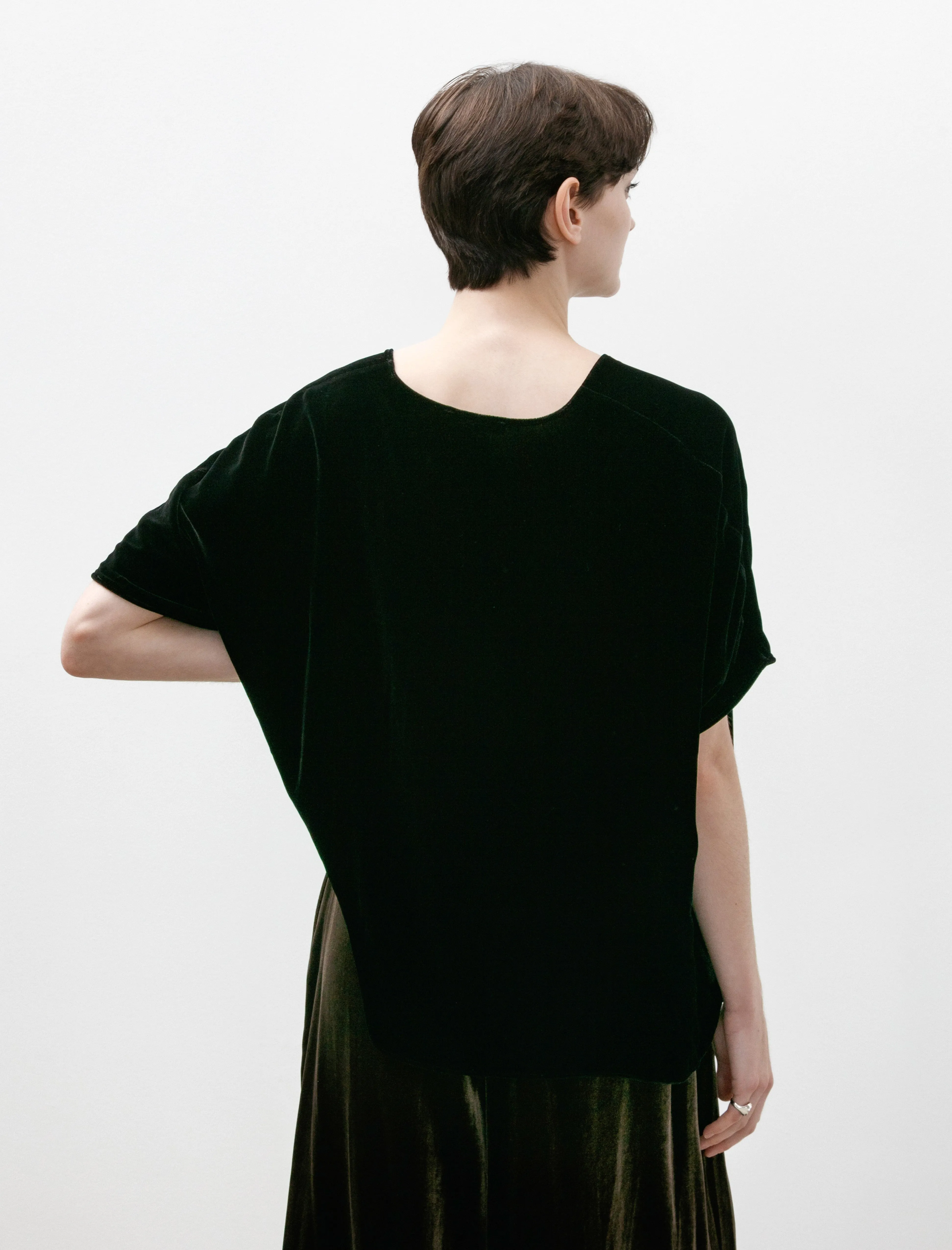 Easy T-Shirt Silk Velvet Black