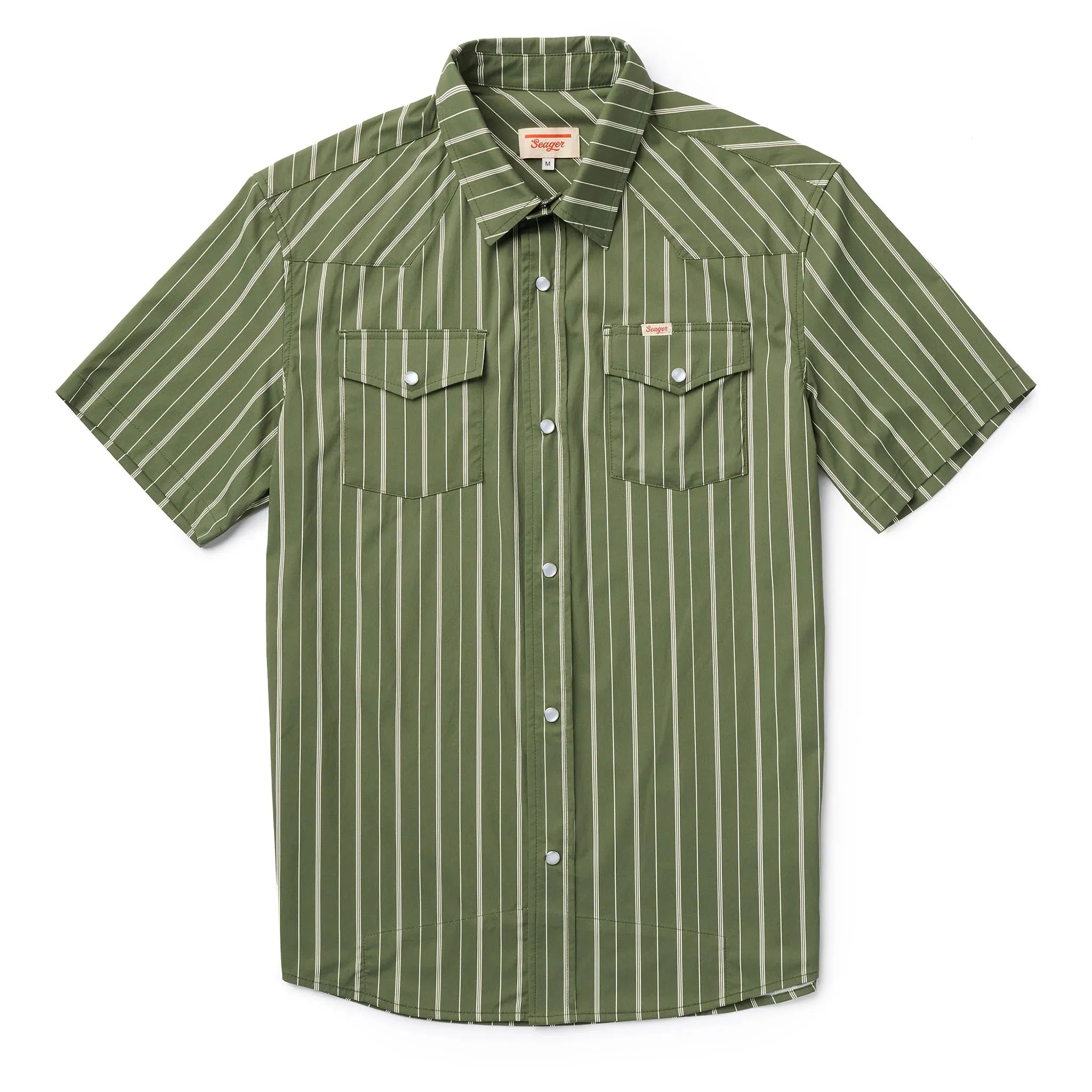 El Ranchero S/S Shirt | Olive White | Seager Co.