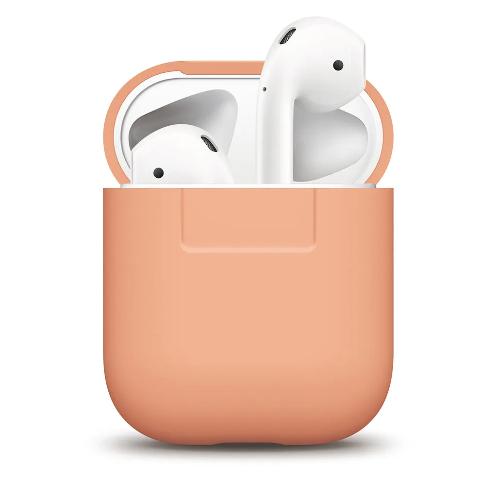 Elago 1 & 2 AirPods Silicone Case - Peach