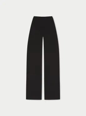 EMBLEM SOFT TOUCH YOGA PANTS - BLACK