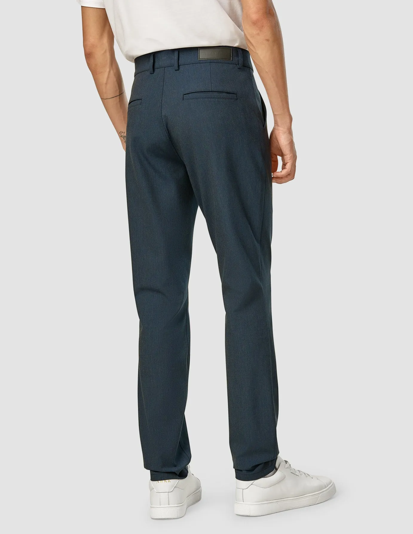 Essential Pants Slim Navy Melange