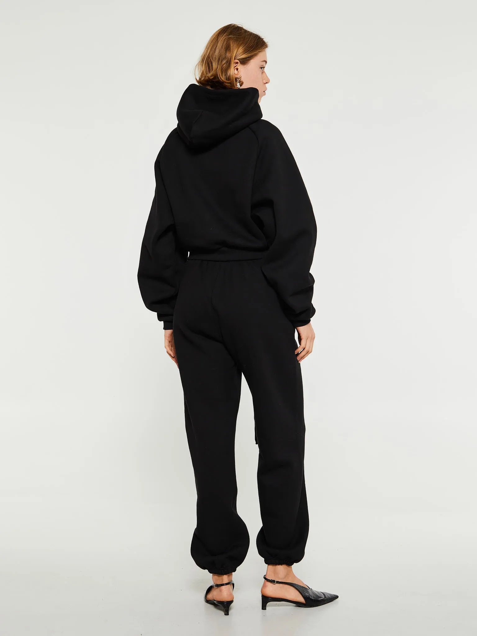 Fleece Sweatpants in Black