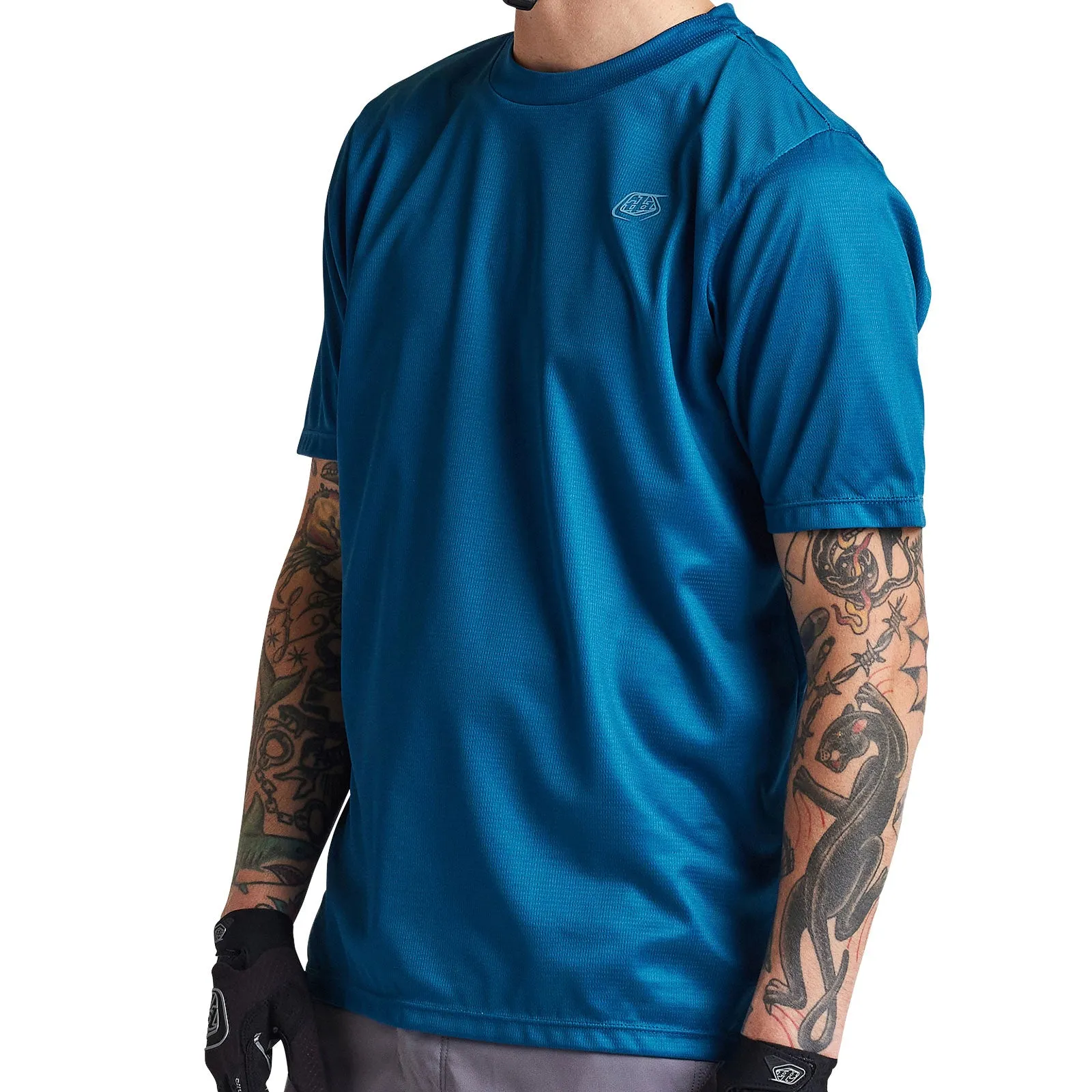 Flowline SS Jersey Solid Slate Blue