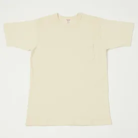 Freewheelers 2325001 Short Sleeve Pocket Tee - Straw Cream