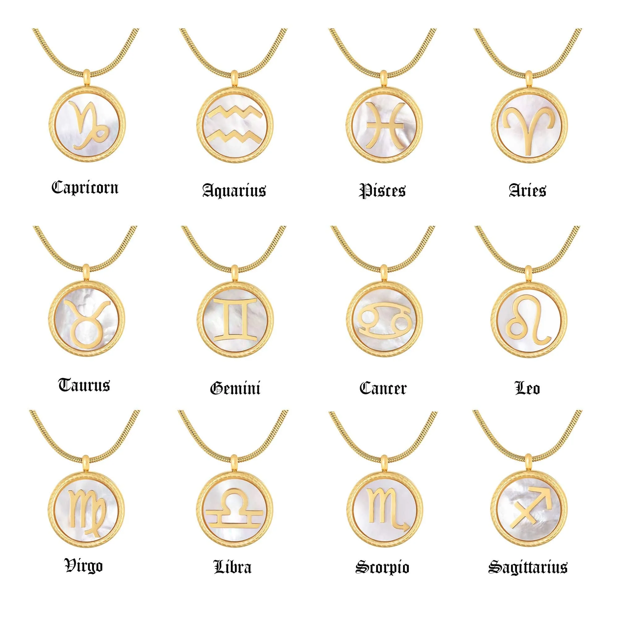 Frost Zodiac Necklace