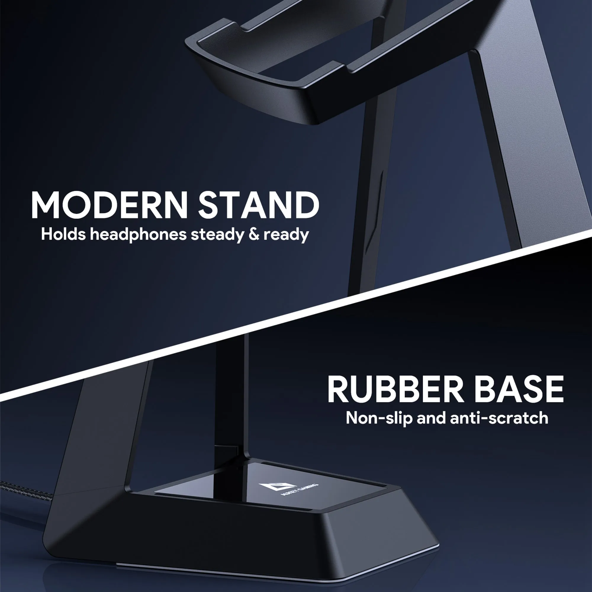 GH-S8 RGB Gaming Headset Stand with 3 USB Ports