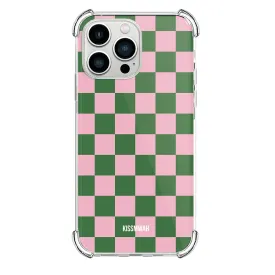 Green & Pink Squares Superslim