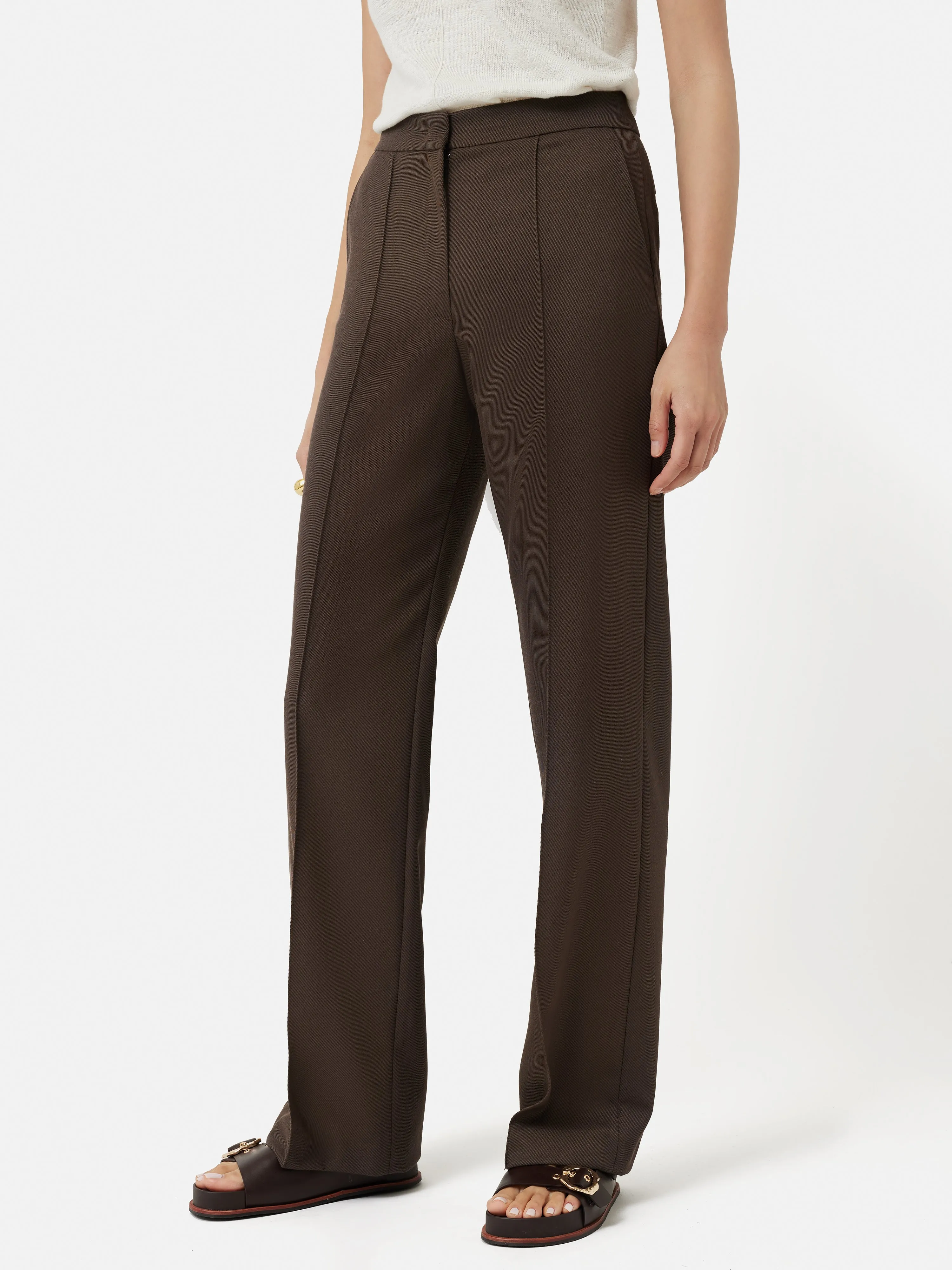 Hale Twill Trouser | Brown