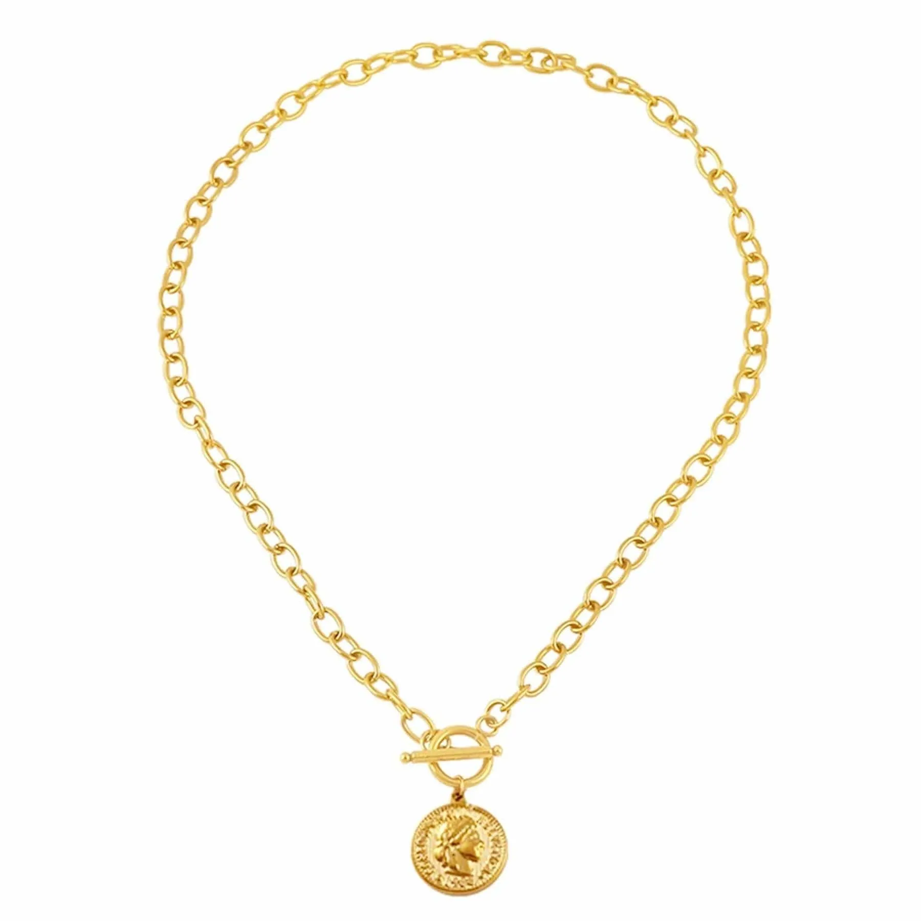 Imogen Coin Tbar Necklace