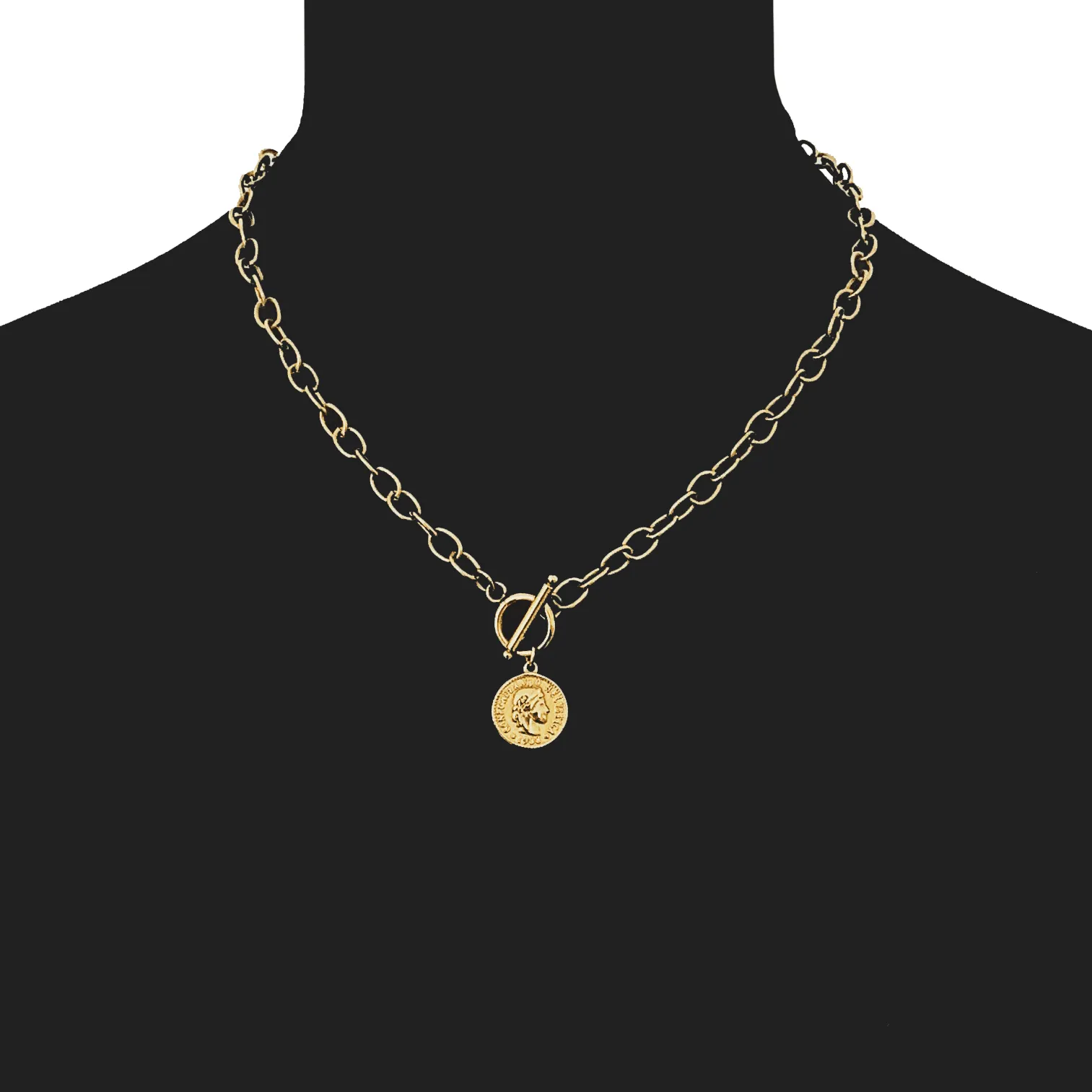 Imogen Coin Tbar Necklace