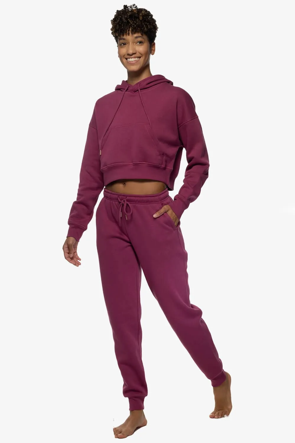 Juliet Fleece Cuffed Sweatpants Solids