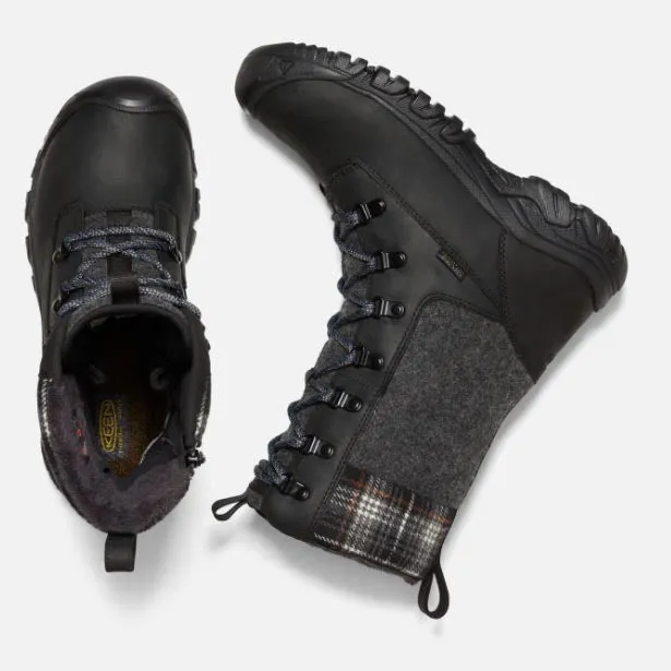 Keen Greta Tall Boot WP - Black / Black Plaid