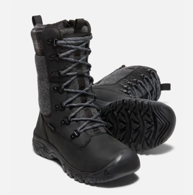 Keen Greta Tall Boot WP - Black / Black Plaid