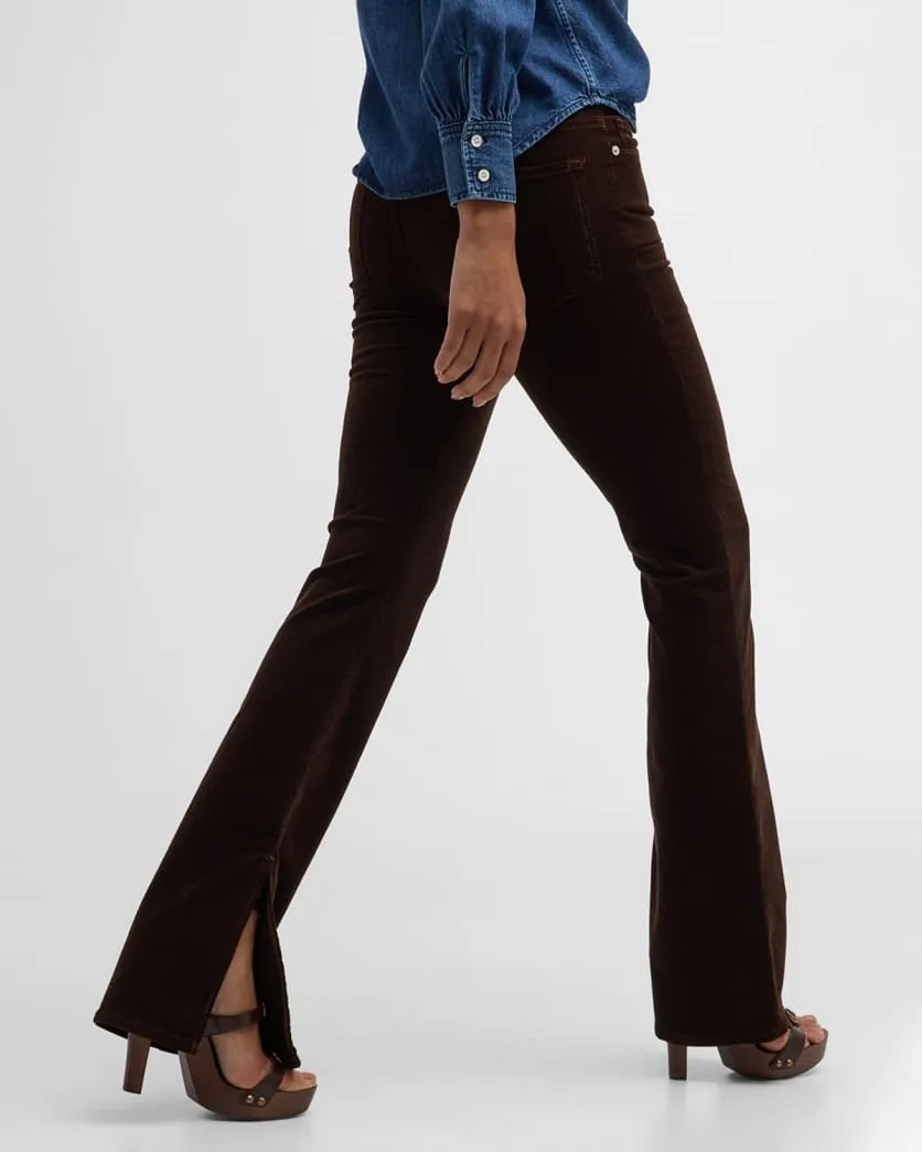 LMBIS820 Le mini boot cut slit corduroy