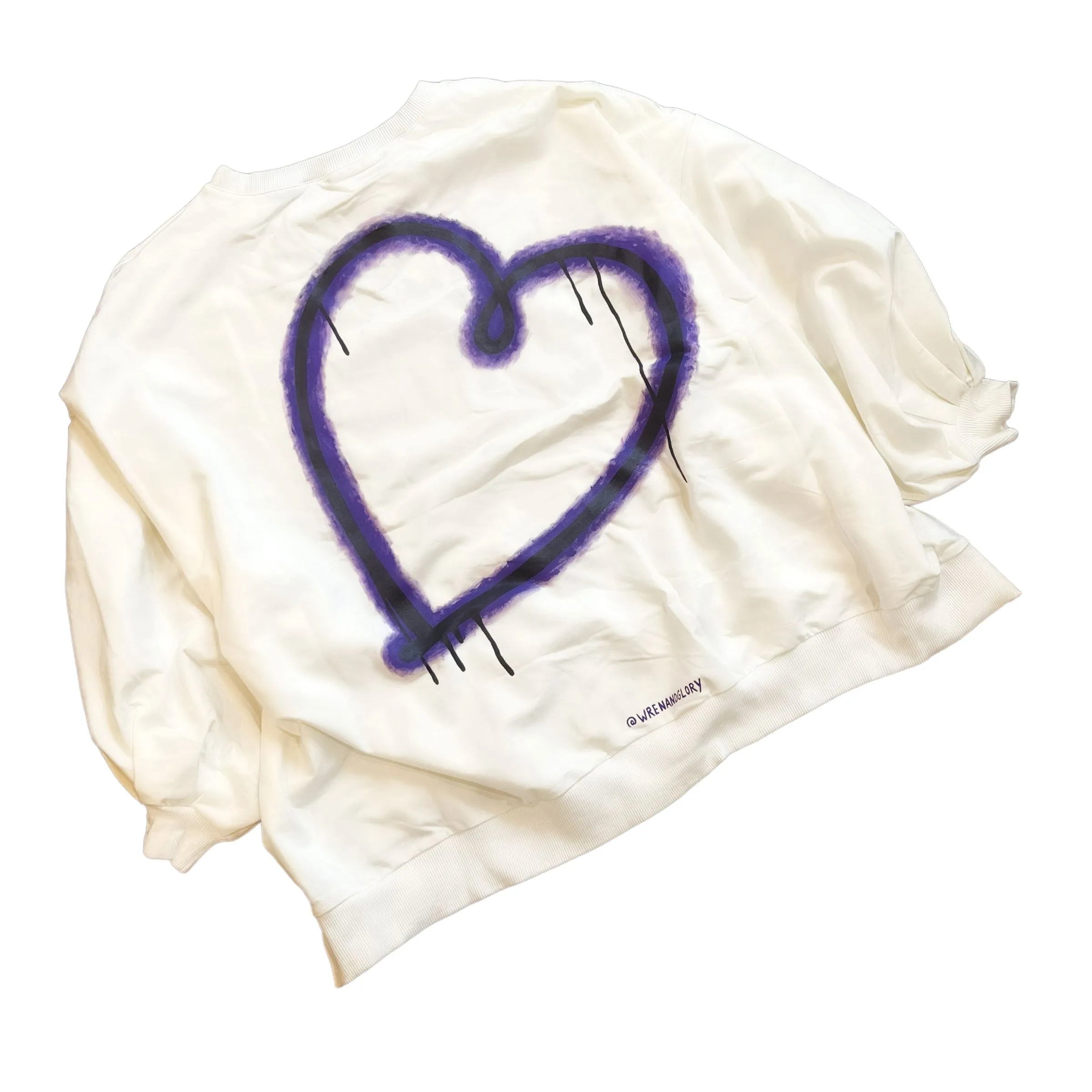 'Love Power' Painted Loungewear Set