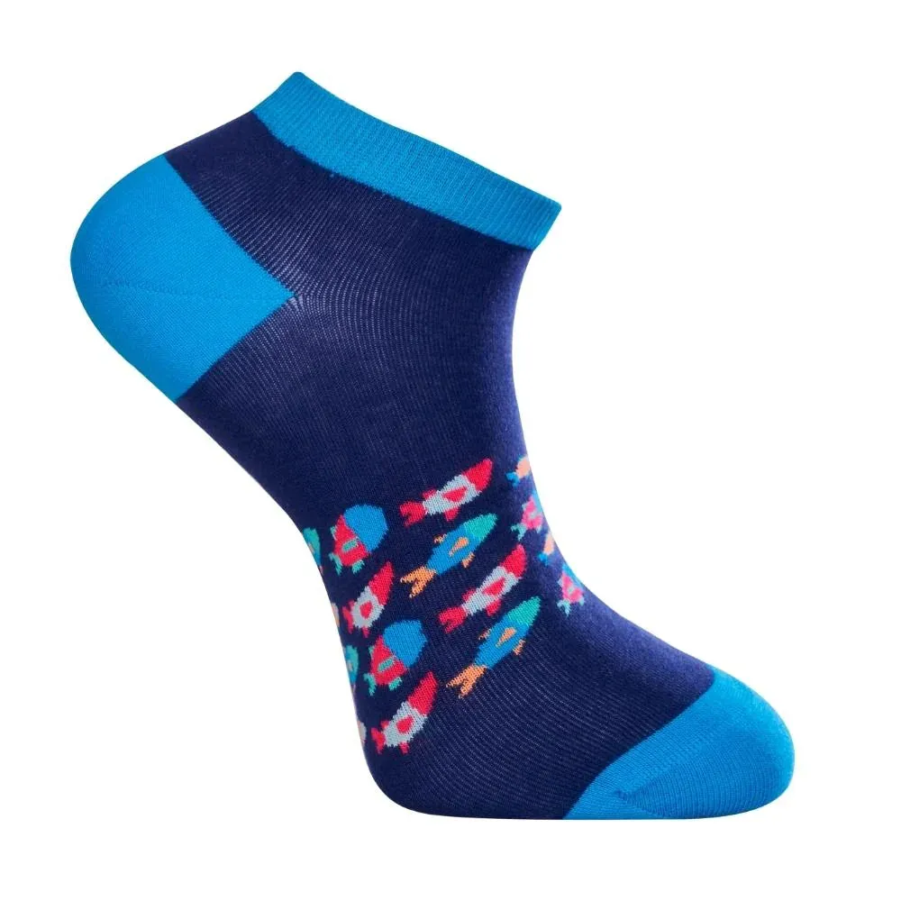 Love Sock Company 3 Pair Colorful Fun Patterned Ankle Socks Bundle 2 (Unisex)