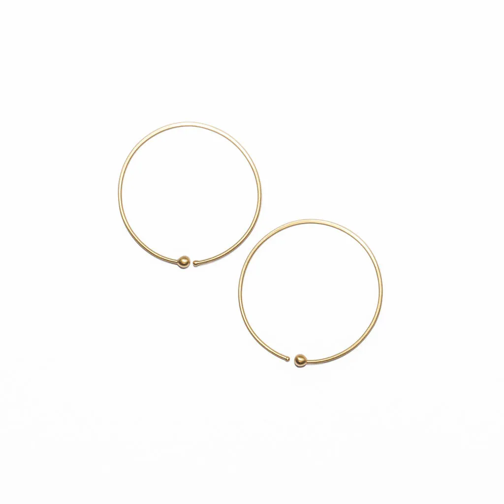 <!--ER730-->loop hoop earrings