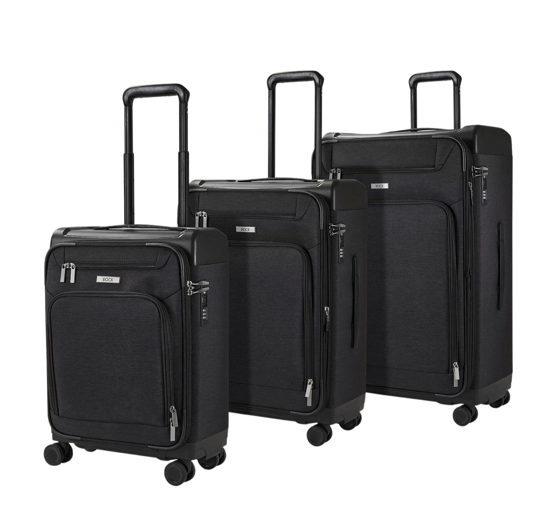 Luggage Suitcase Travel Bag Carry On Hand Cabin Check in Lightweight Expandable 4 Spinner Wheels Trolley Set | Parker