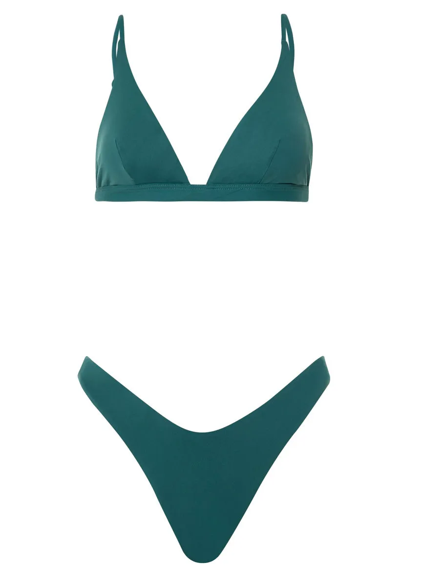 Maaji Brunswick Green Splendour High Leg Bikini Bottom