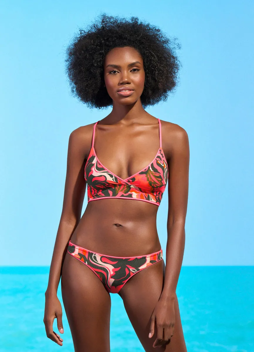 Maaji Coral Lava Flirt Thin Side Bikini Bottom