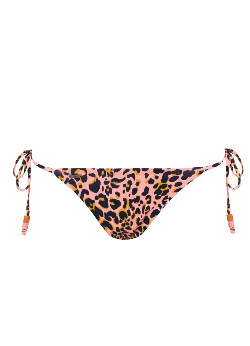 Maaji Coral Panther Sunning Tie Side Bikini Bottom