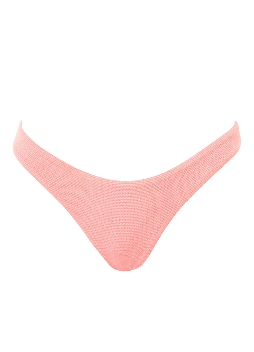 Maaji Coral Salmon Flirt Thin Side Bikini Bottom