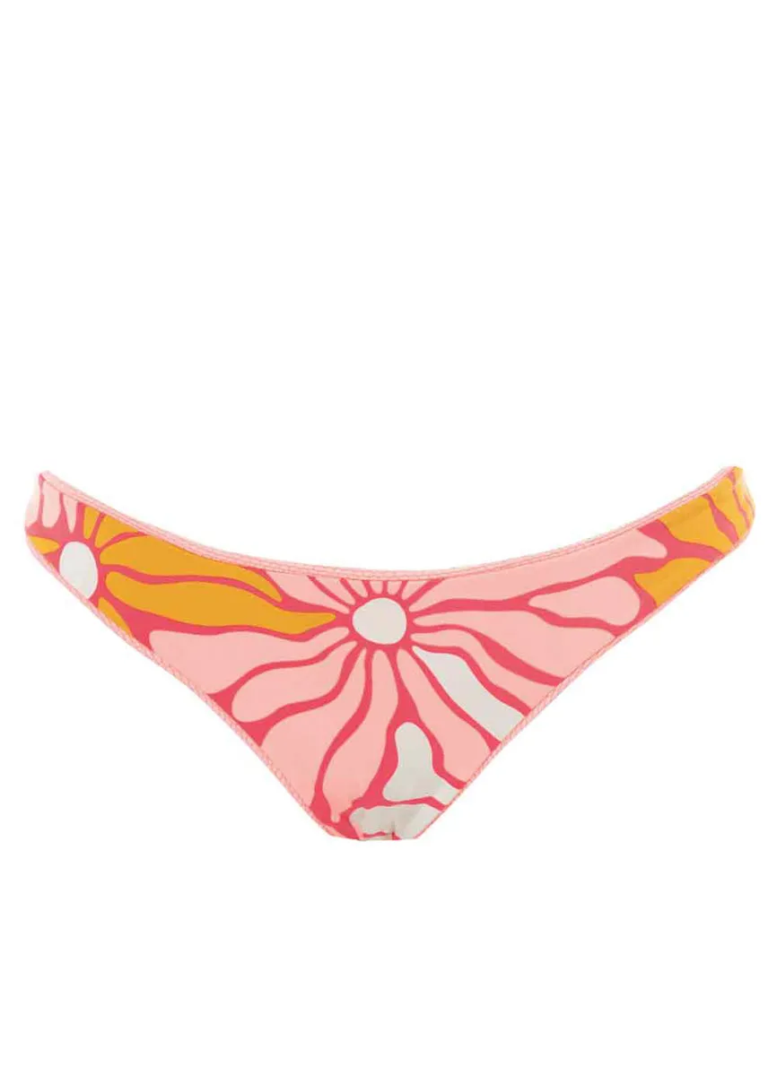 Maaji Coral Salmon Flirt Thin Side Bikini Bottom