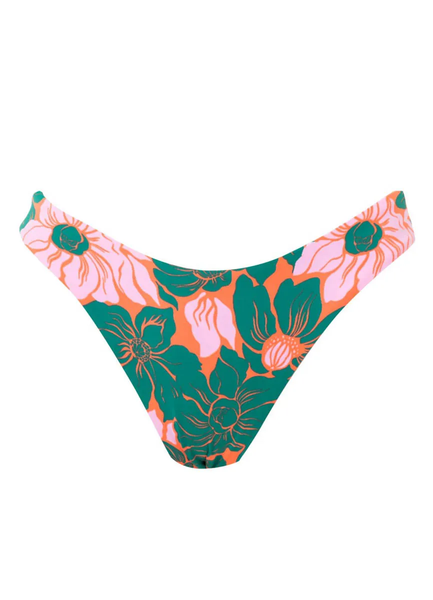 Maaji Floral Stamp Flirt Thin Side Bikini Bottom