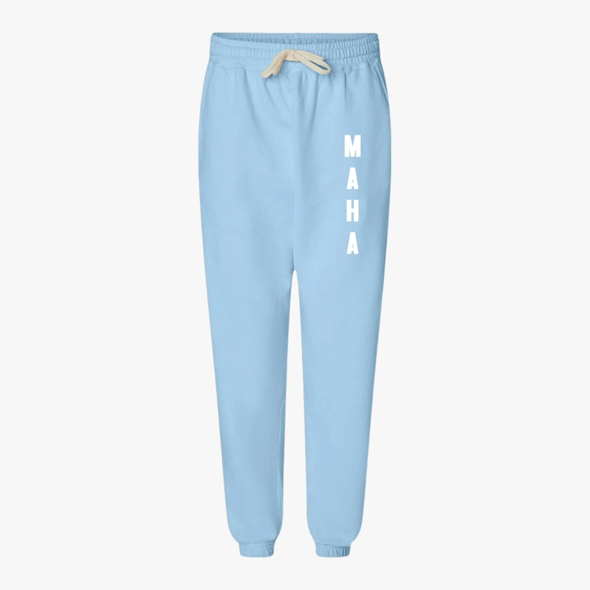 MAHA Unisex Garment-Dyed Lightweight Fleece Sweatpants