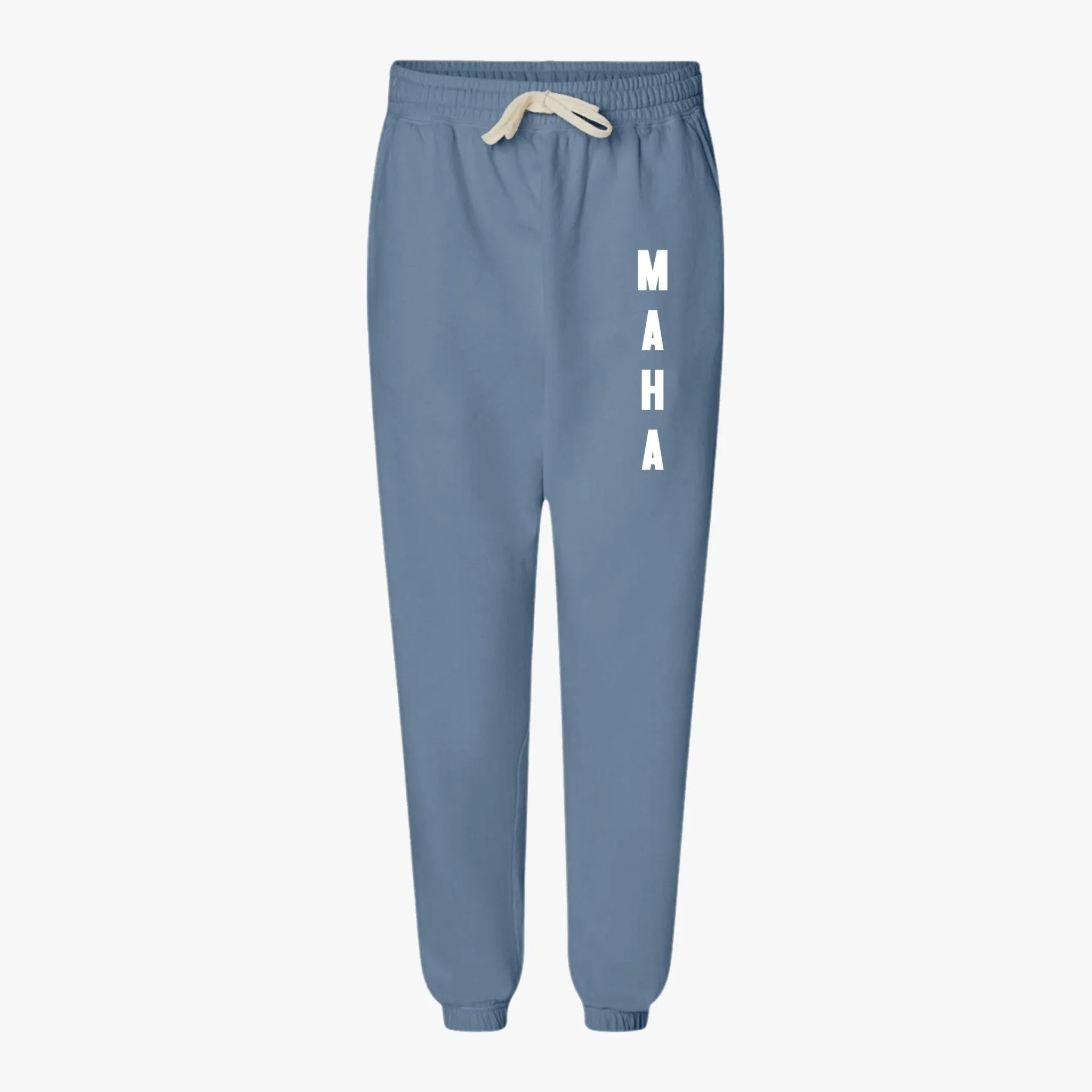 MAHA Unisex Garment-Dyed Lightweight Fleece Sweatpants