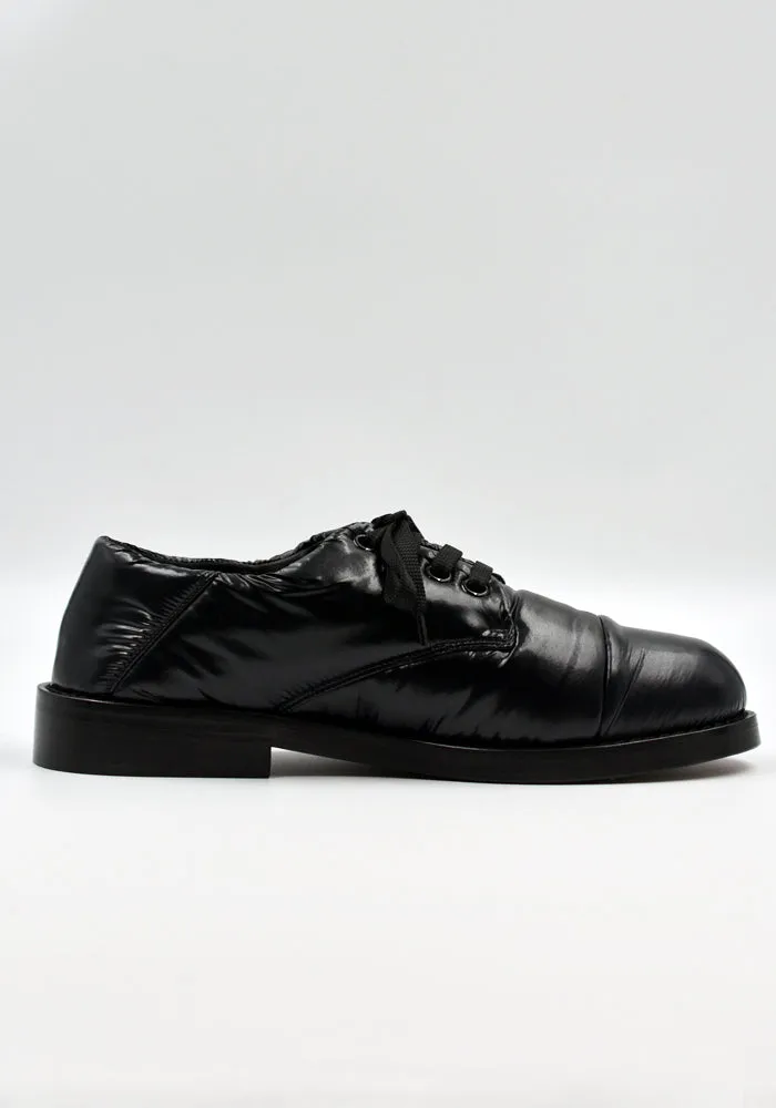 MARNI ALMR003403 PUFFY PADDED NYLON LACED SHOES BLACK