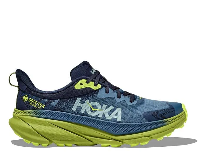 Mens Hoka Challenger ATR 7 GTX in Outer Space/Dark Citron