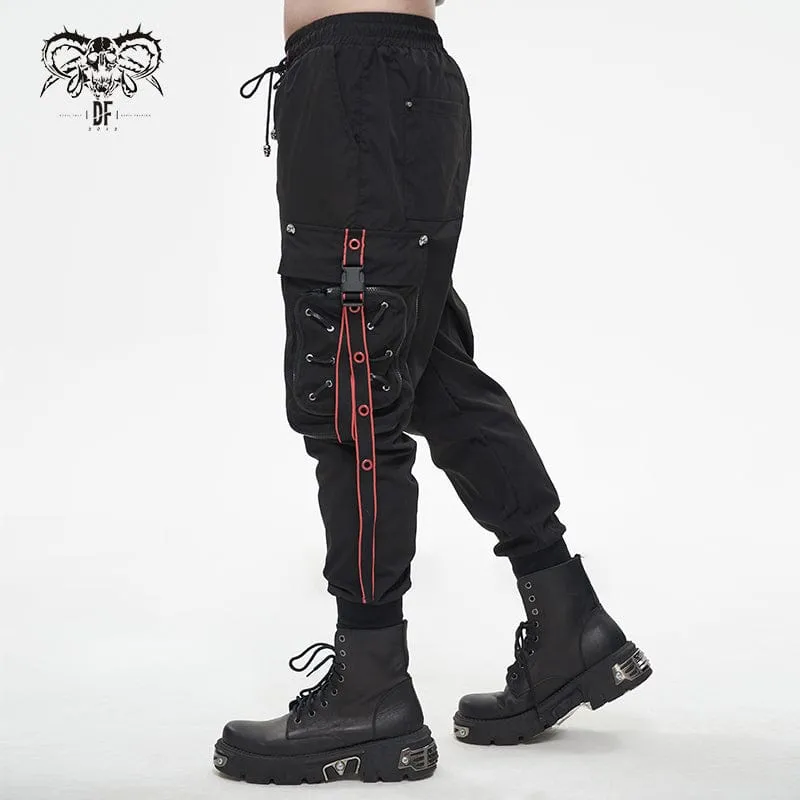 Men's Punk Cargo Pants Joggers