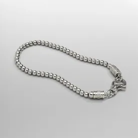 Mini Chrome Ball Bracelet (Silver)