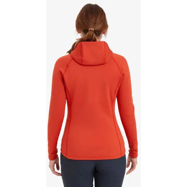 Montane Women's Fury Hooded Fleece Jacket - Saffron Red