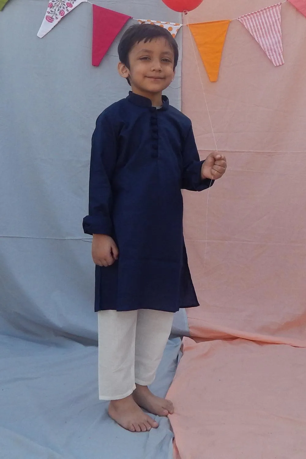 NAVY KURTA SET