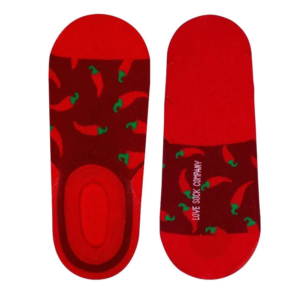 No-Show Chili Pepper Socks (Unisex)