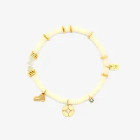 Outdoorsy Gals Vinyl Disc Stretch Bracelet