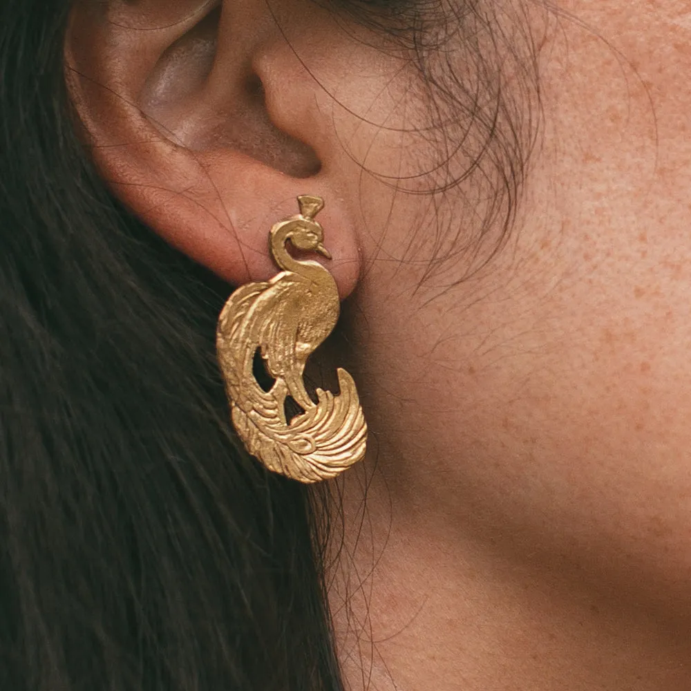 Peacock Earrings