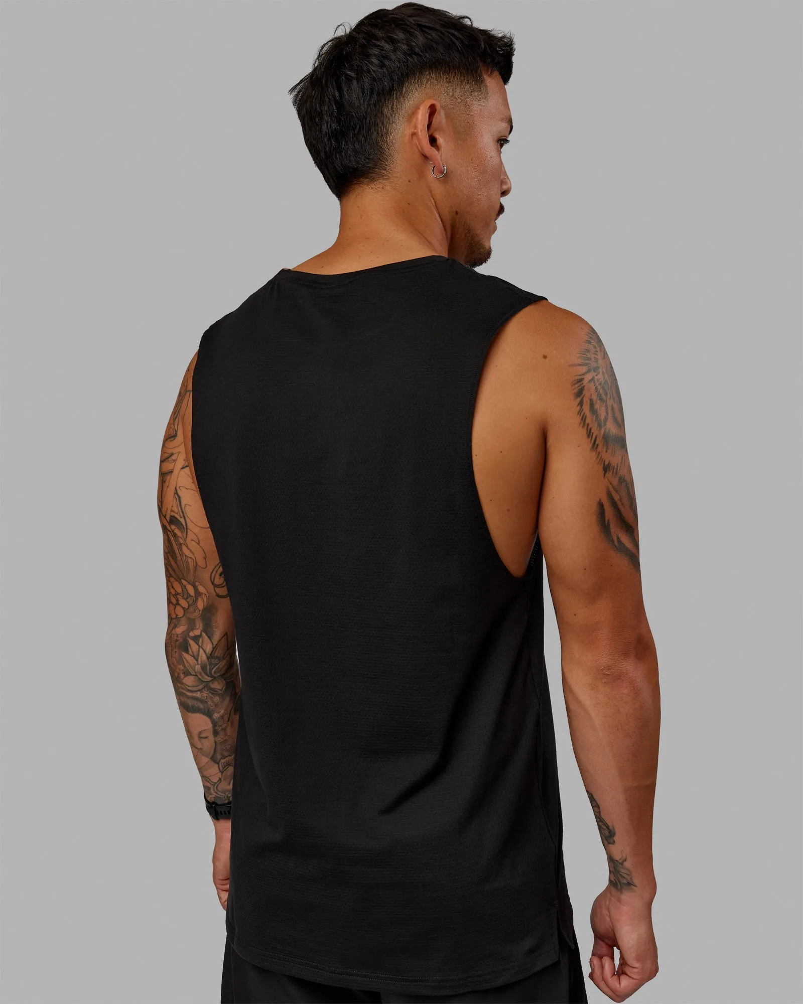 Perform VapourFLX Muscle Tank - Black-Reflective