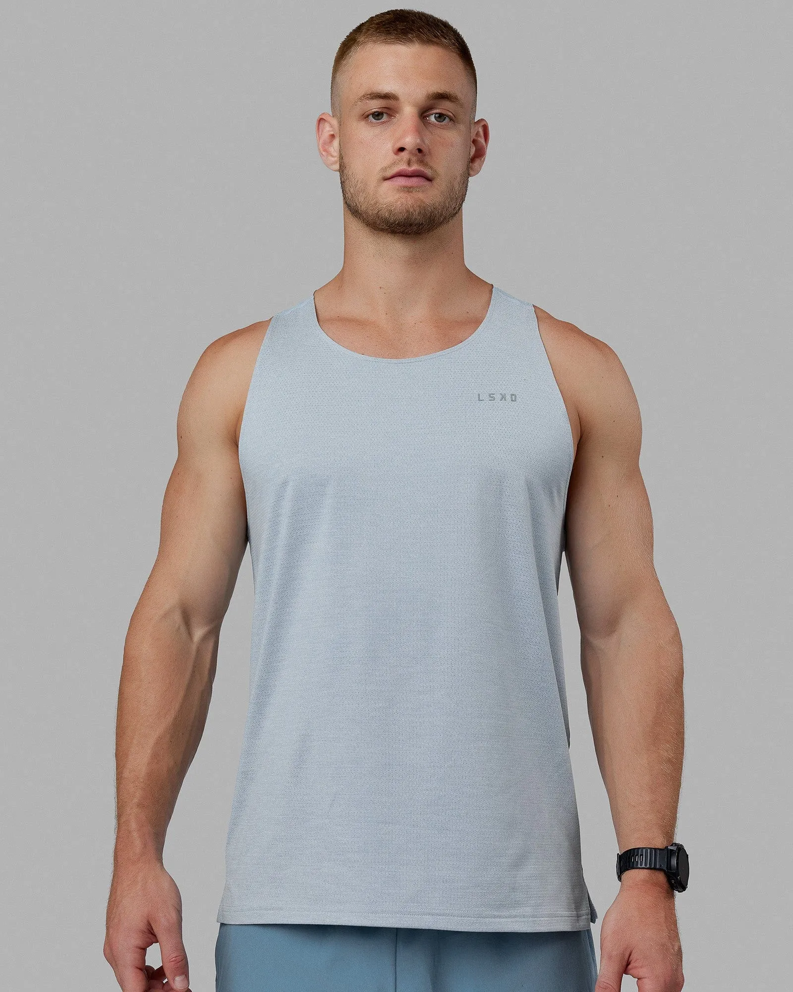 Performance VaporFLX Tank Top - Blue Fog Marl Color