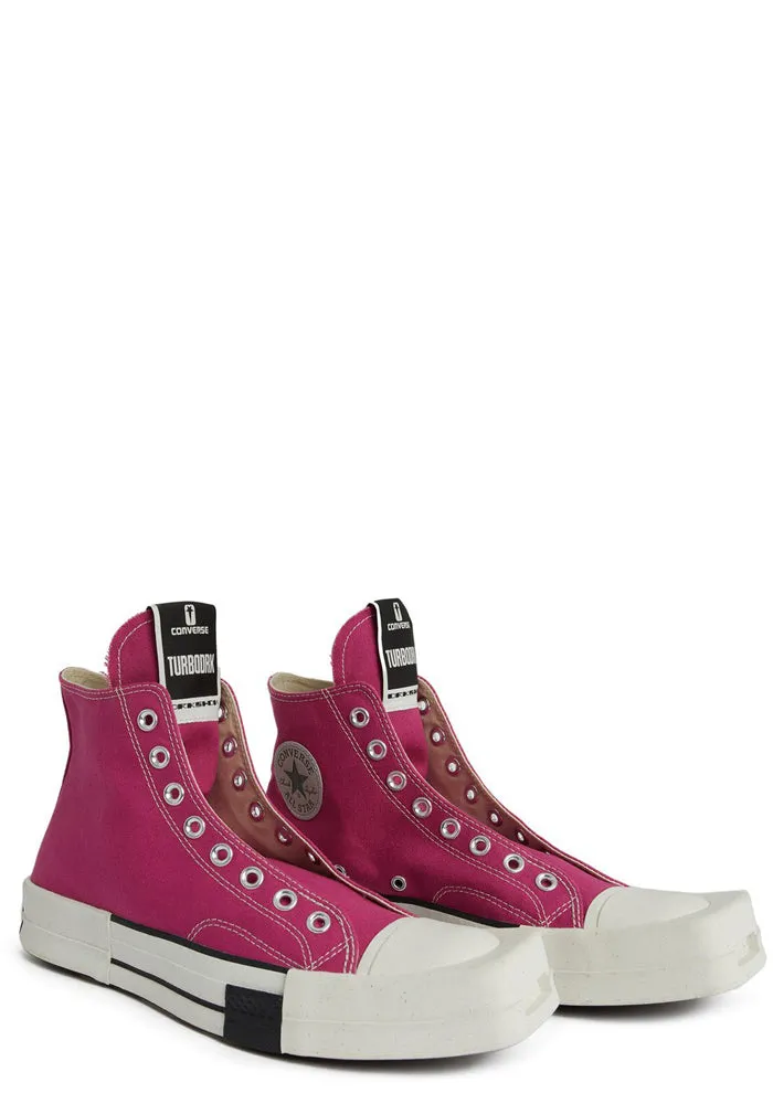 RICK OWENS DRKSHDW x CONVERSE A05685C TURBODRK CHUCK 70 LACELESS HOT PINK