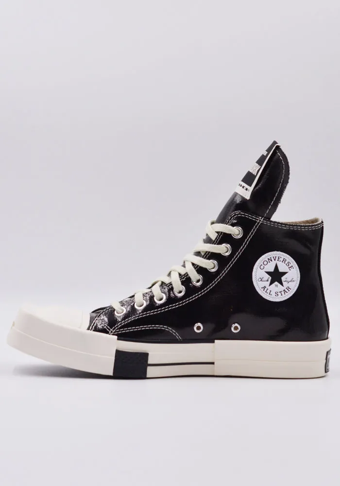 RICK OWENS DRKSHDW x CONVERSE DC01BX291 TURBODRK HI DENIM SHOES BLACK