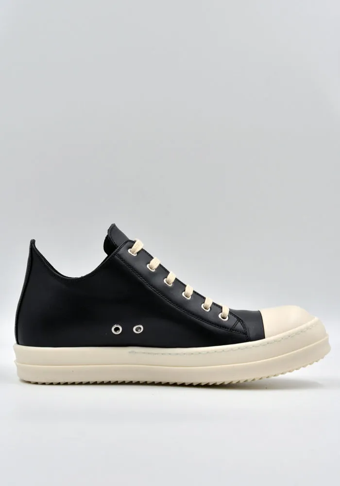 RICK OWENS MEN RU02C7891 LPO 911 LOW SNEAKERS BLACK/MILK