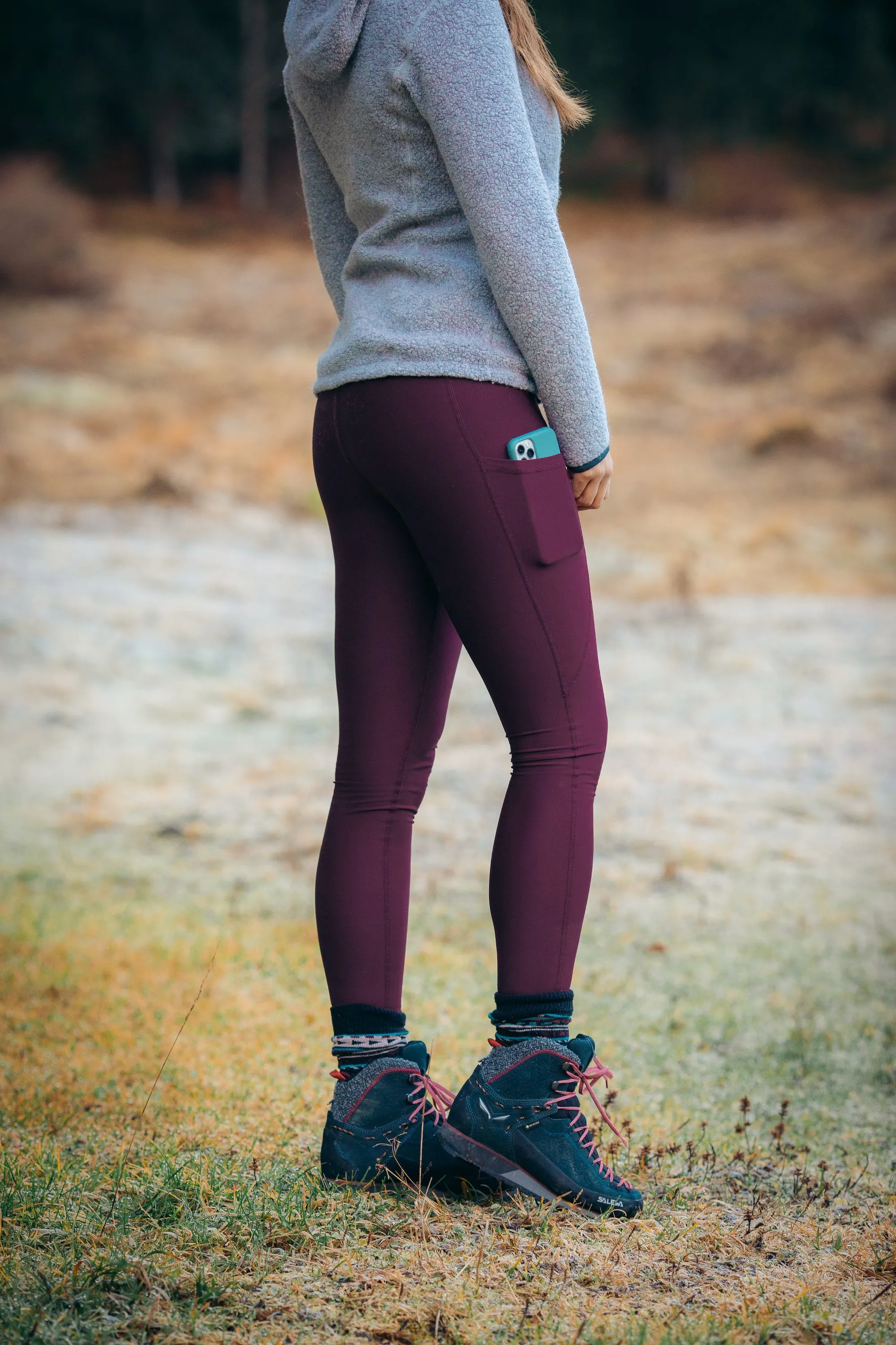 Rise Thermo Pocket Leggings Dark Plum (2022)