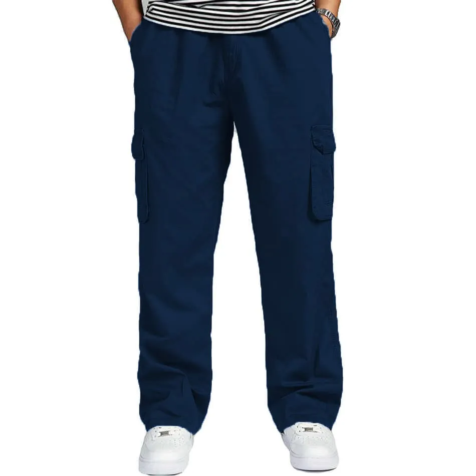 Romano nx Cotton Cargo Track Pant for Men- Lower with Multi-Pockets & Side Zipper Pockets