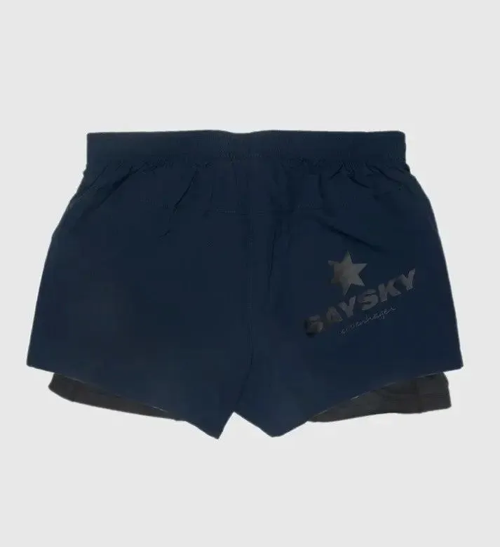 Saysky | 2-in-1 Run Short | Dames | Blue